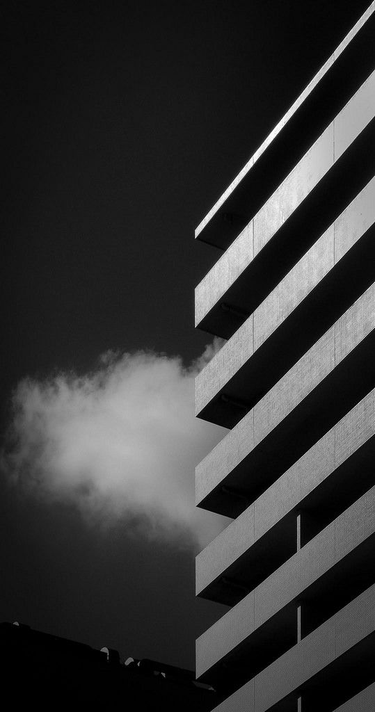 Monochrome architectural facade used in the Archilabz brand presentation